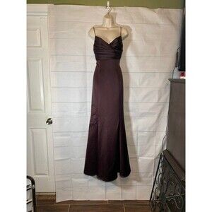 David's Bridal Sweetheart Neckline Mocha Formal Gown Dress- Size 10